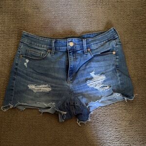 Universal Thread Blue Distressed Jean Shorts